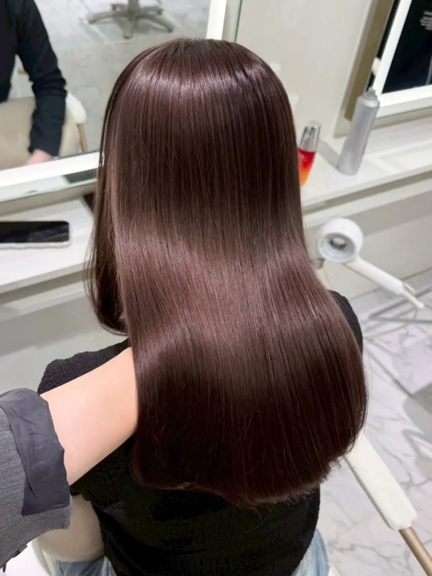 U-24【ワンカラー】🎀じゅわっと血色感🎀ワンホン暖色ブラウンの写真