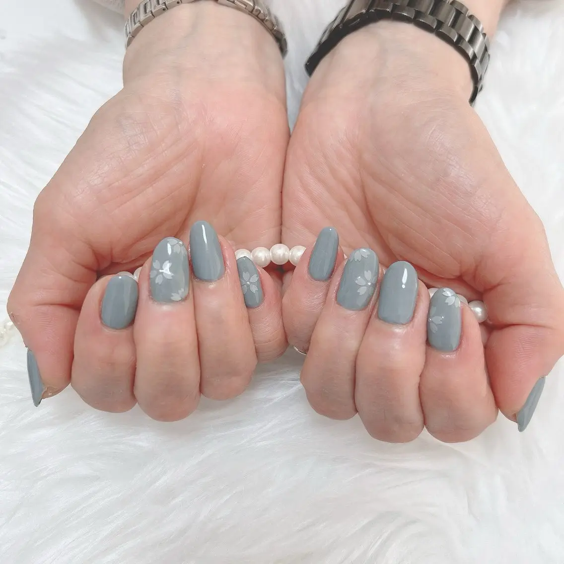 ネイル 桜ネイル 春ネイル 【早朝・深夜🉑】 Charlmeのネイルデザイン