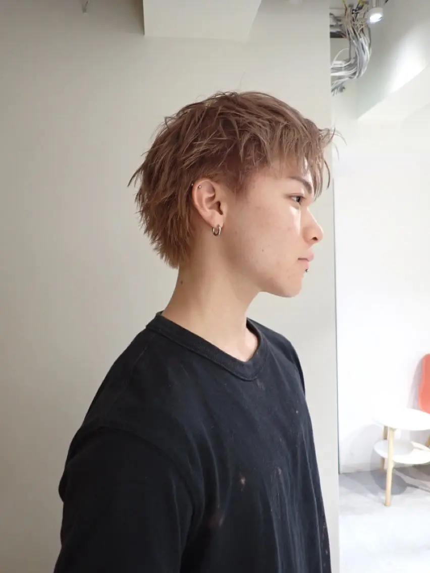 ショート カット ヘアカラー ケアカラー/ベージュ ケンショウのヘアスタイル