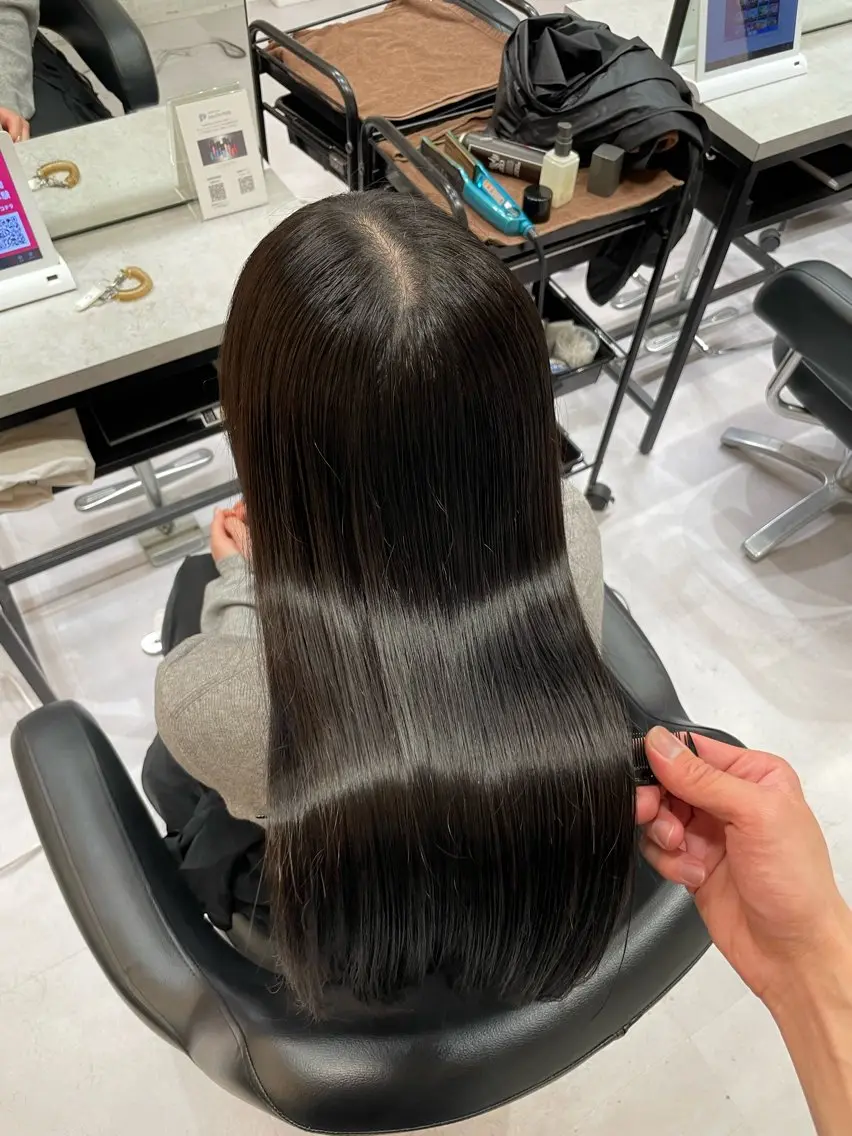 ロング カラー カット 縮毛矯正 トリートメント 🇰🇷失敗履歴再生 髪質改善七星🇰🇷のヘアスタイル