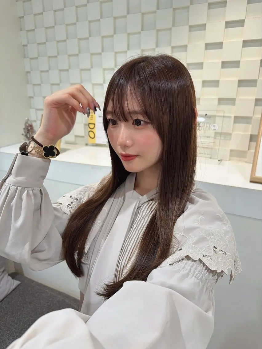 ロング ロング 小顔カット 京谷 日向のヘアスタイル