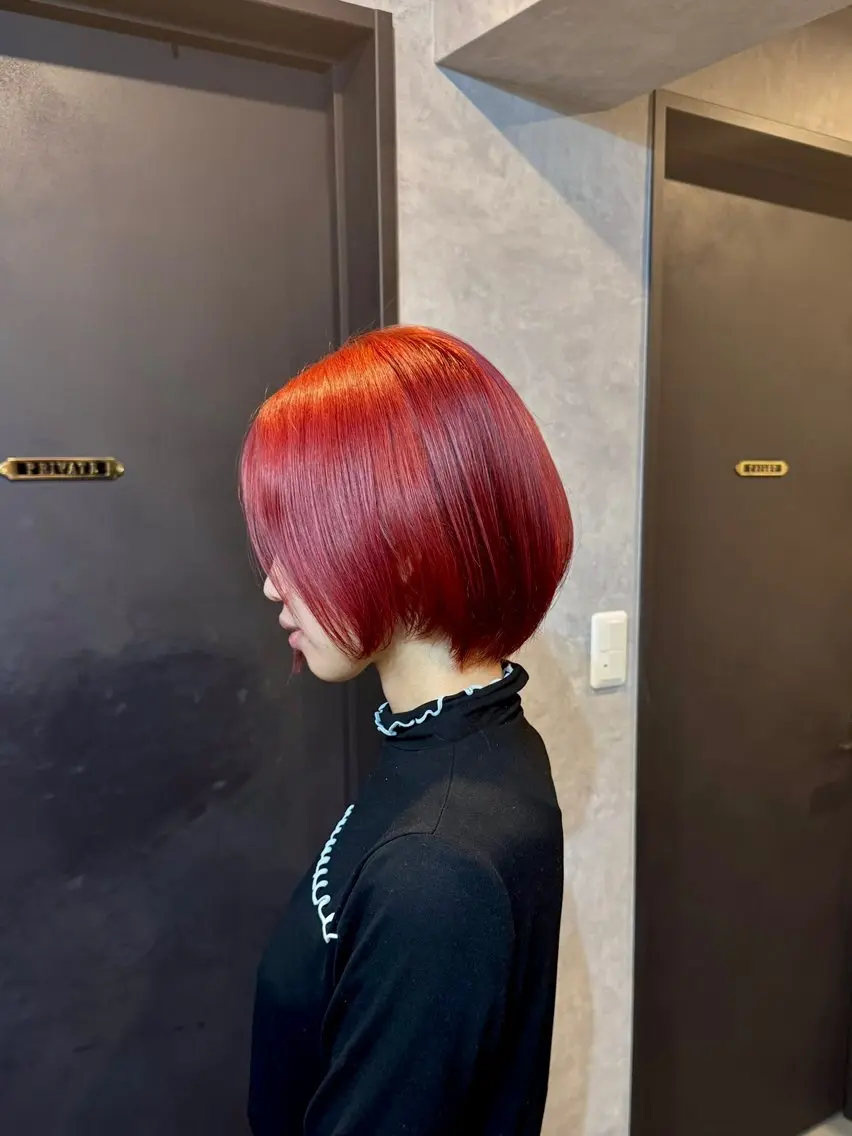 ショート カラー ヘアカラー トリートメント 🫧trym 🫧鎌田凌太のヘアスタイル