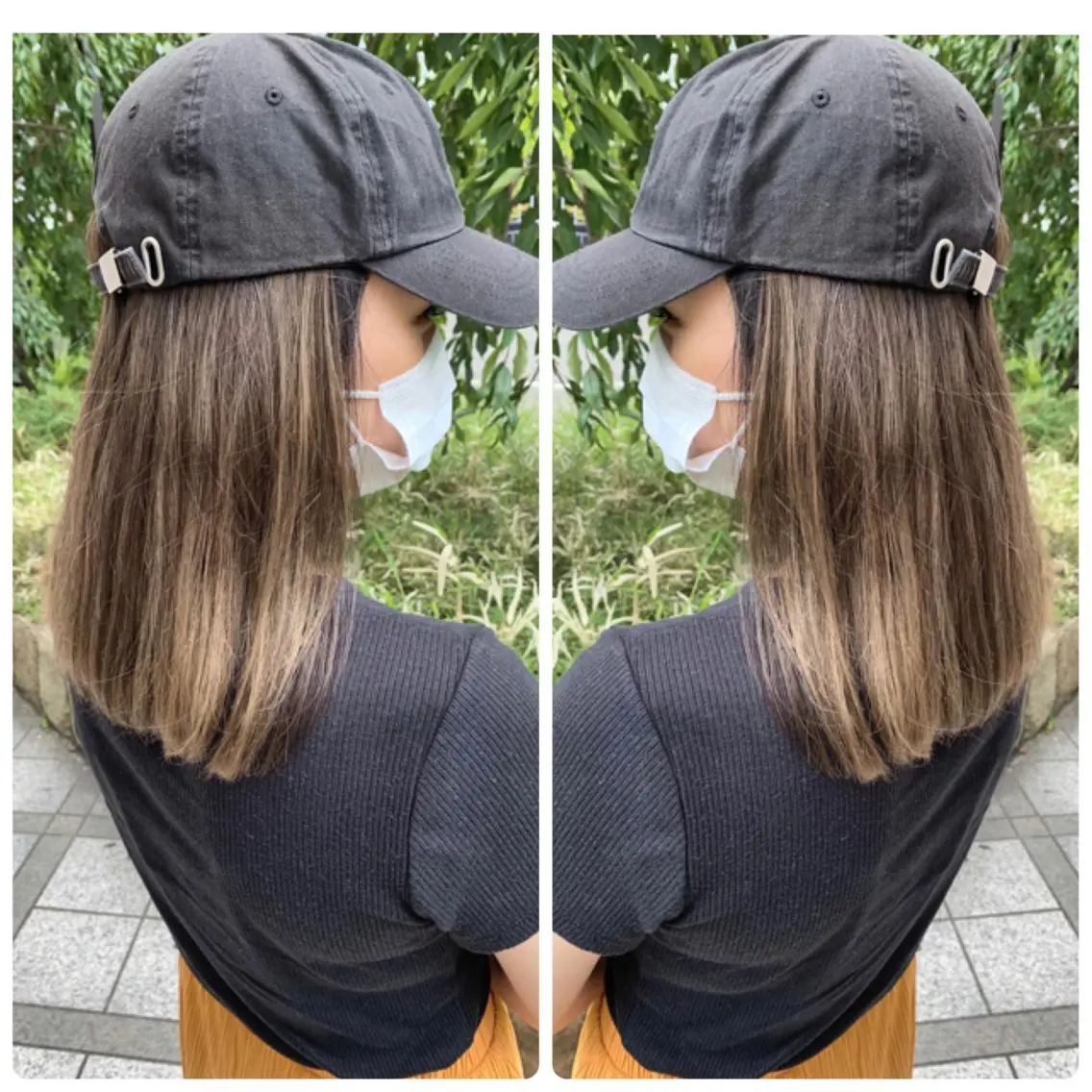 ミディアム カラー カット ヘアカラー 京都大人女性ショート 徒歩1分/秋山のヘアスタイル