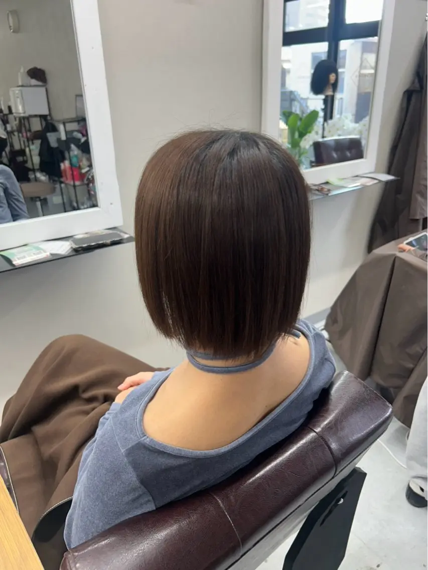 ショート ボブ トリートメント 野村 瑠花のヘアスタイル