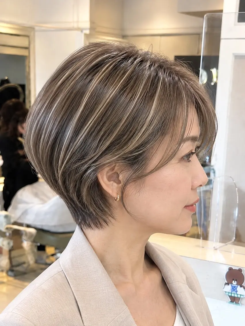 ショート カラー カット ヘアカラー トリートメント 金子 直樹のヘアスタイル
