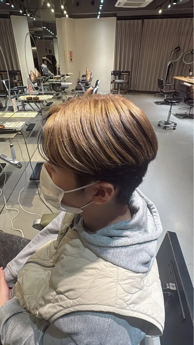 メンズ ヘアカラー こすげ あさみのヘアスタイル