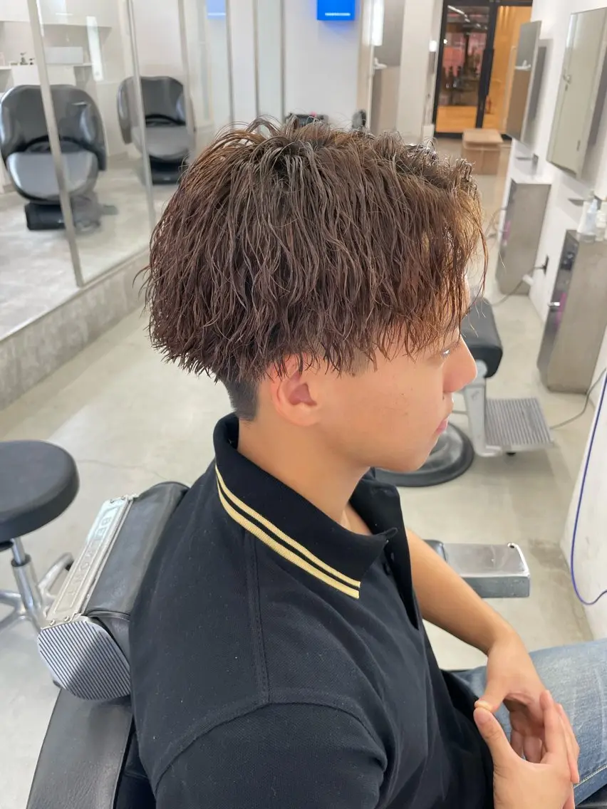 ショート カラー パーマ ヘアアレンジ メンズ カット パーマ トリートメント 亀井隆汰/メンズ専門 パーマ特化美容師のヘアスタイル