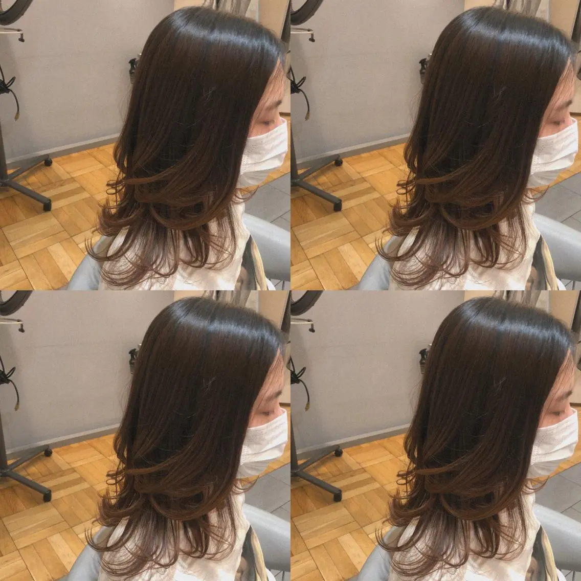 セミロング 阪上 沙織のヘアスタイル