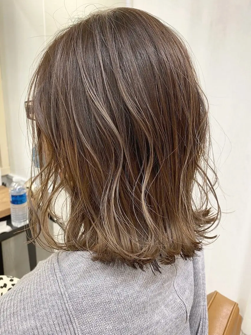 ミディアム ヘアカラー 【髪質改善】関根 拓斗のヘアスタイル