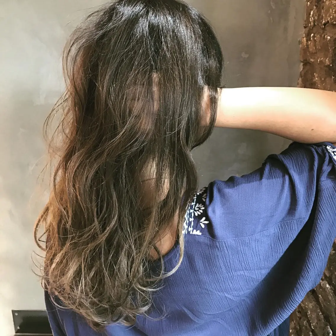 ロング カラー パーマ ハイライトカラー ハイライト 髪質改善 Daisukiのヘアスタイル
