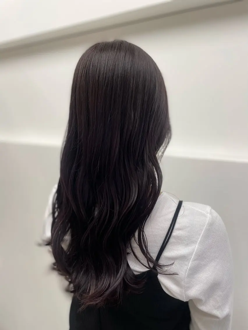 ロング カラー ブリーチ ラベンダーカラー カット ヘアカラー 福田千尋/インナー カラー/縮毛矯正のヘアスタイル