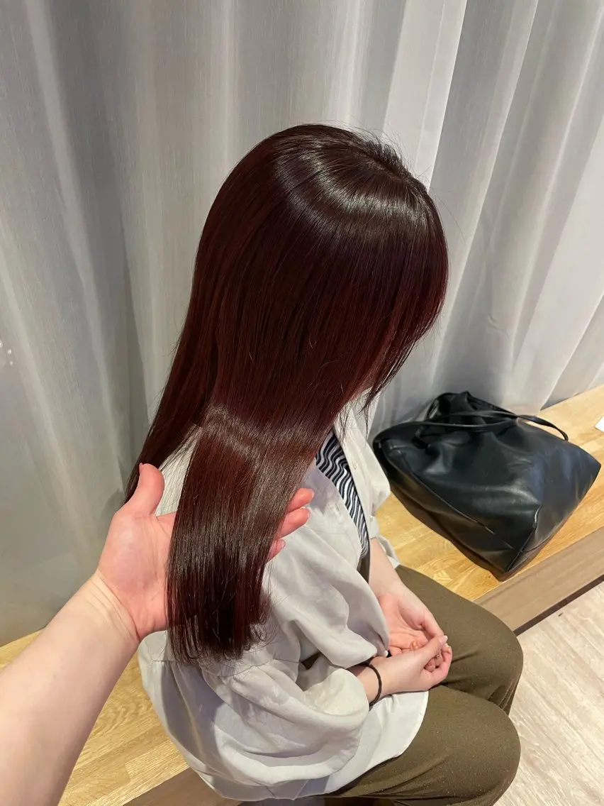 セミロング カラー たなか こころ🎀のヘアスタイル