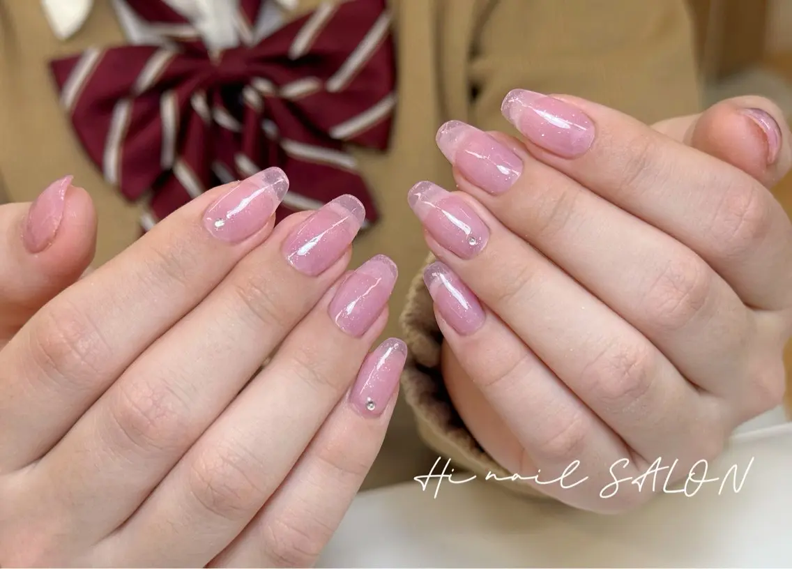 ネイル チークネイル フレンチネイル 韓国ネイル マグネットネイル 持ち込み ハンドネイル LINEA.nail STUDIOのネイルデザイン