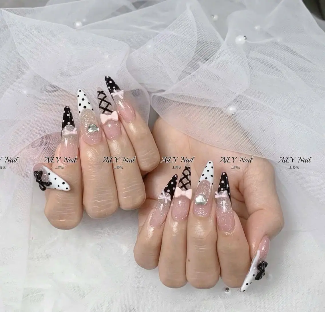 ネイル アートネイル ジェルネイル マグネットネイル ニュアンスネイル シンプルネイル ハンドネイル AiLy Nail 上野店のネイルデザイン