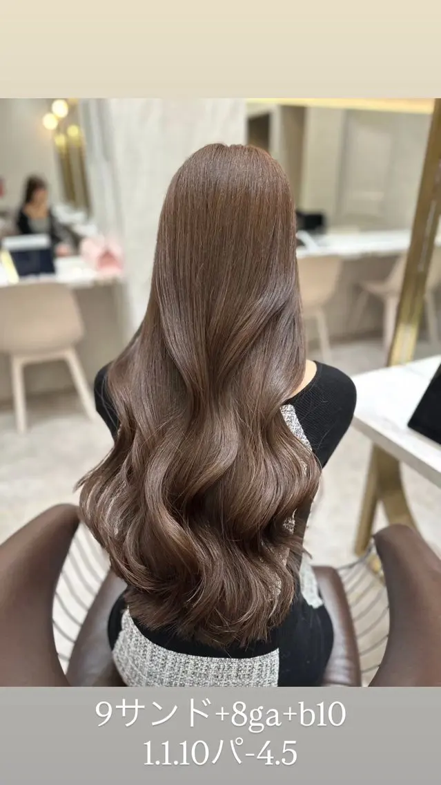 ロング カラー 透明感カラー 髪質改善 レイヤーカット 縮毛矯正 【博多髪質改善】 吉村 清志のヘアスタイル