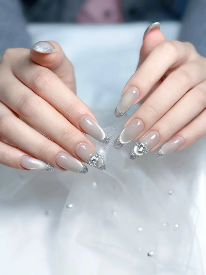 セミロング ハンドネイル Bibi nail Osakaのネイルデザイン