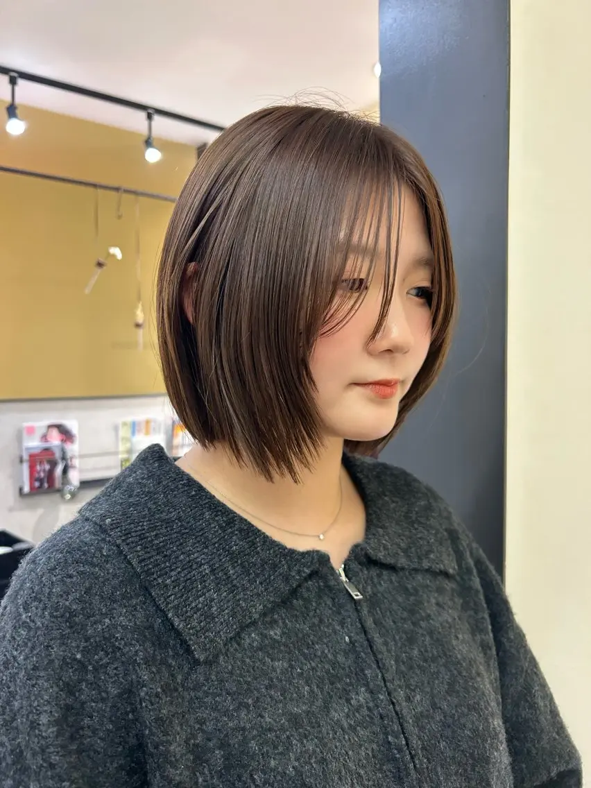 ショート カラー ボブ レイヤーカット カット ヘアカラー トリートメント hubhair レイヤー/透明感のヘアスタイル