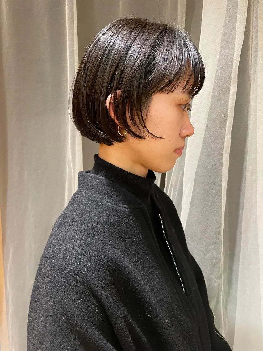 ショート パーマ カット パーマ トリートメント ボブ/ショート 吉田竣のヘアスタイル