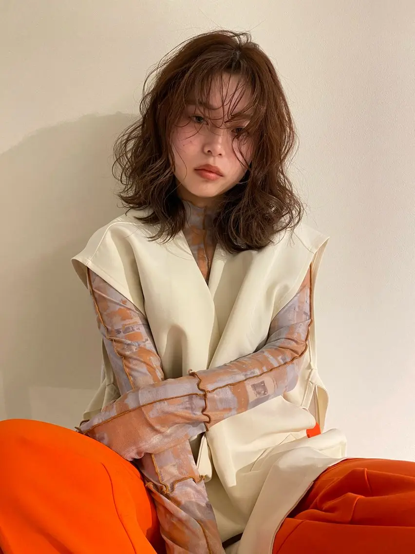 ミディアム パーマ AVANCE KAKOのヘアスタイル