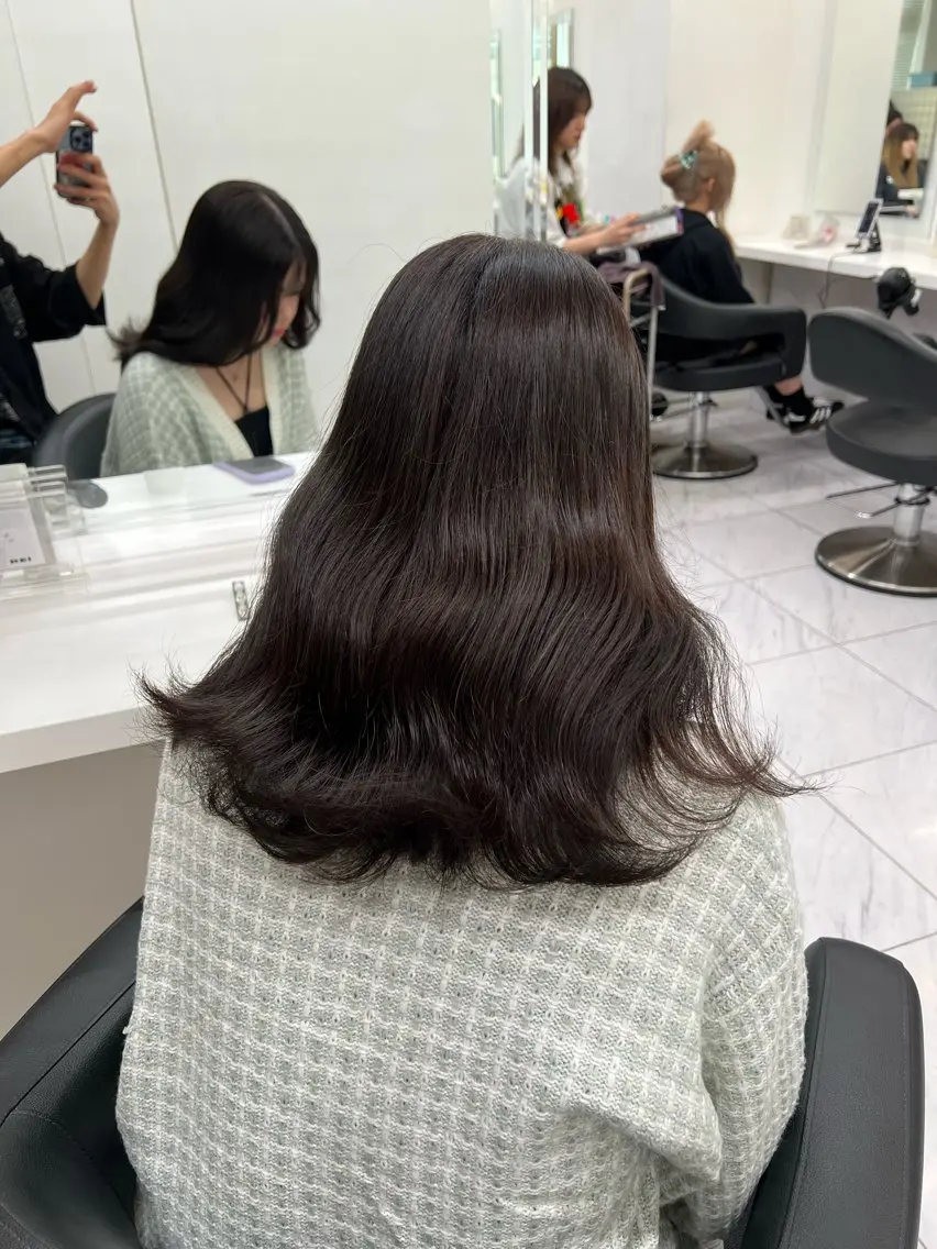 ミディアム ヘアアレンジ 🫧ハイトーン/ 髪質改善/ヒナタ🫧のヘアスタイル