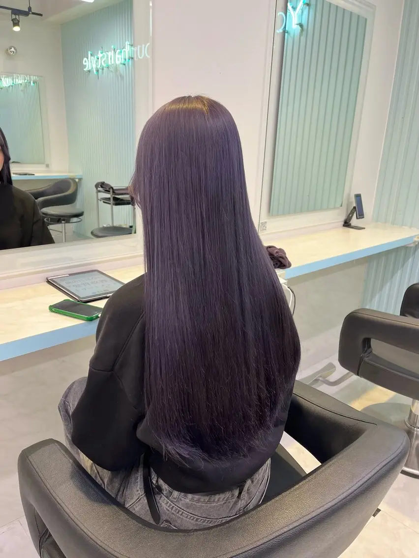 ロング カラー ヘアカラー トリートメント ブリーチカラー 🩵MIZUKIのヘアスタイル