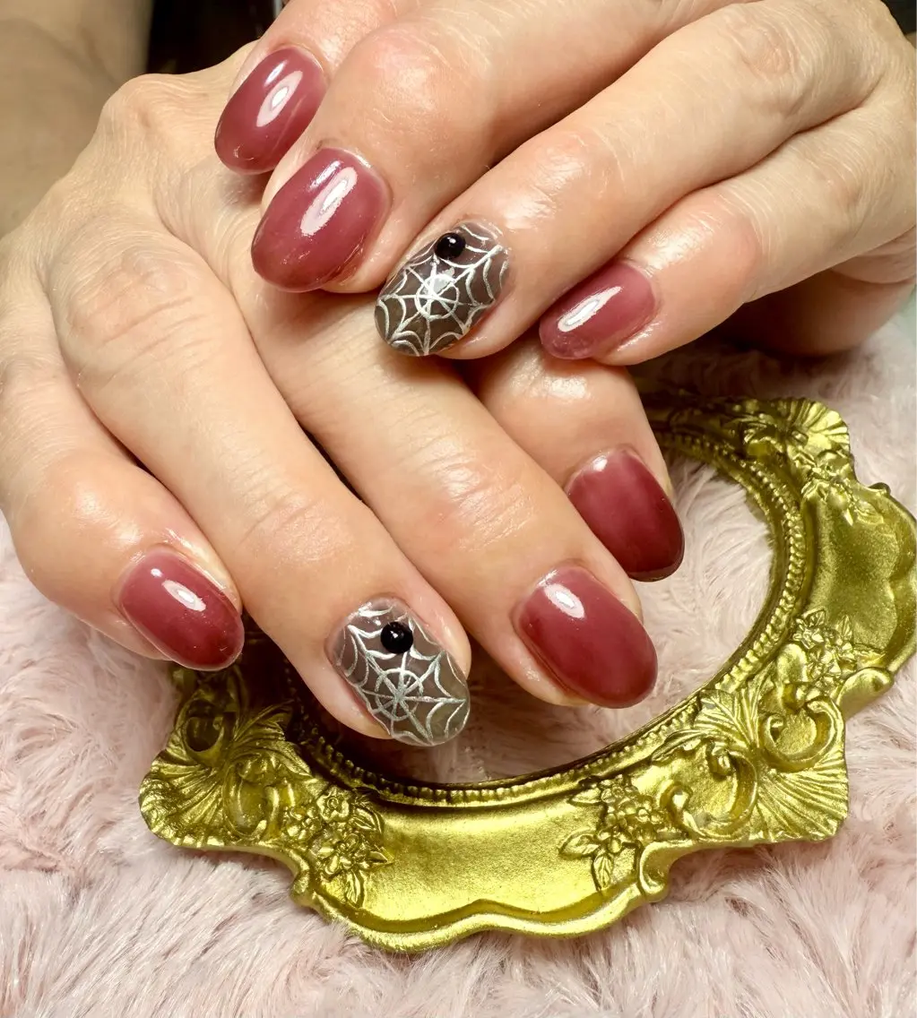 ネイル アートネイル チークネイル フラッシュネイル フラッシュマグ フレンチネイル Mai’s nailのネイルデザイン