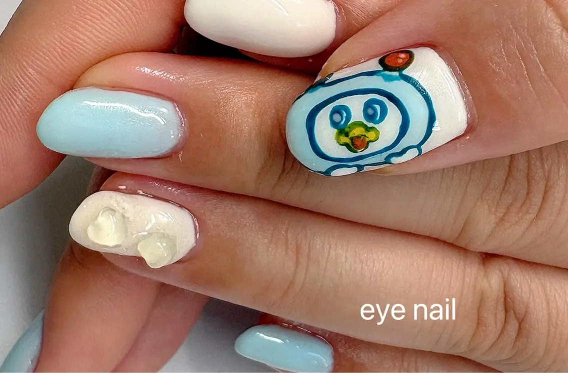 ネイル ハート UVネイル ハンドネイル Eye nailのネイルデザイン