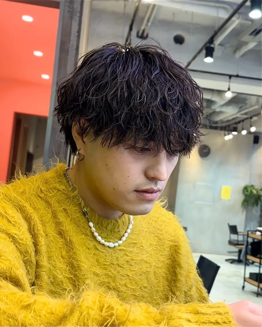 5月【ミニモ特別価格✨】メンズカット+波巻き×ツイスパMIXの写真