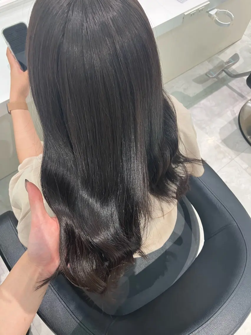 ロング カラー ヘアアレンジ 💓色落ちまで綺麗な 垢抜けカラー💓のヘアスタイル