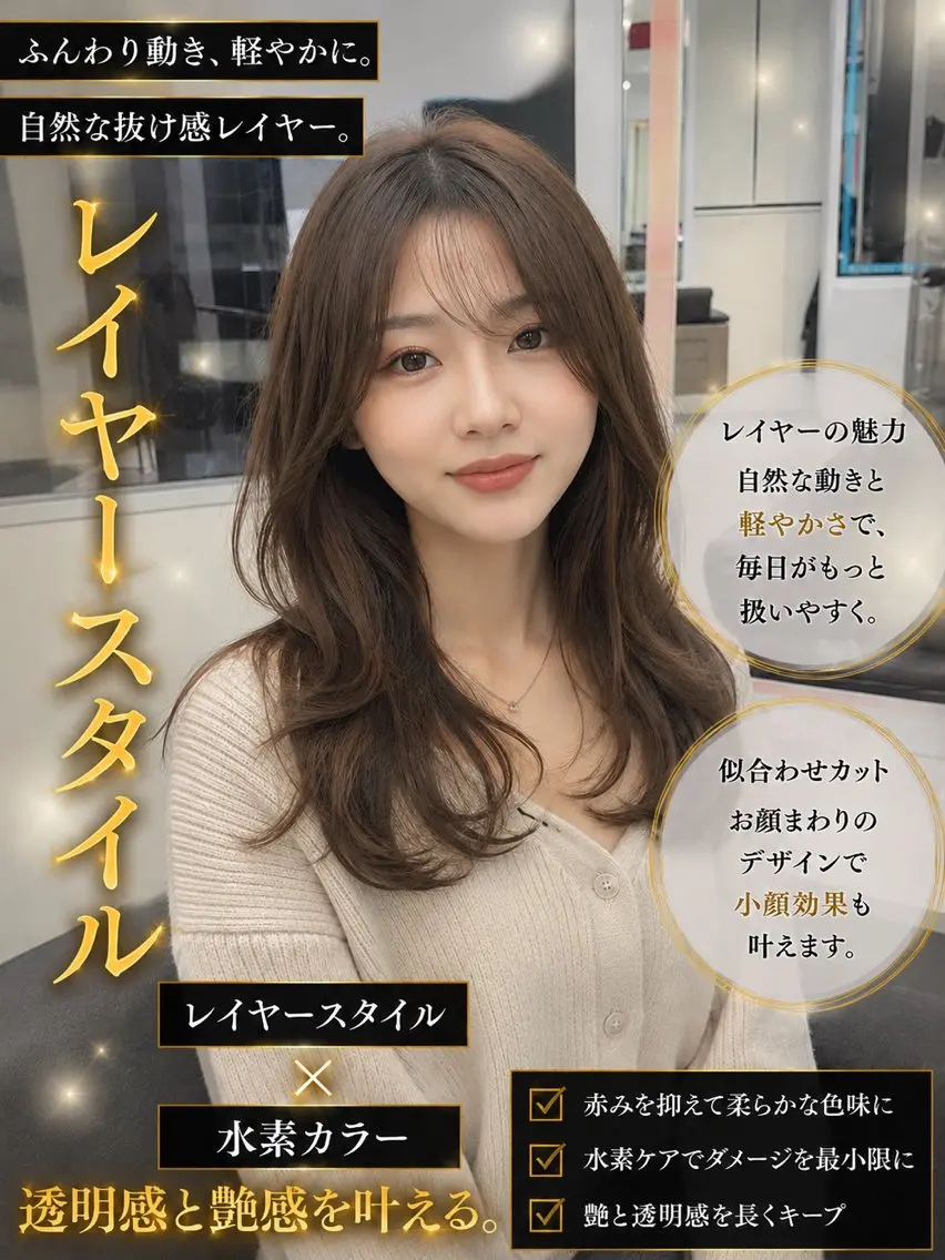 ロング 韓国風カラー 髪質改善 韓国風ヘア ヘアカラー 髪質改善ELSA元町 城内譲のヘアスタイル