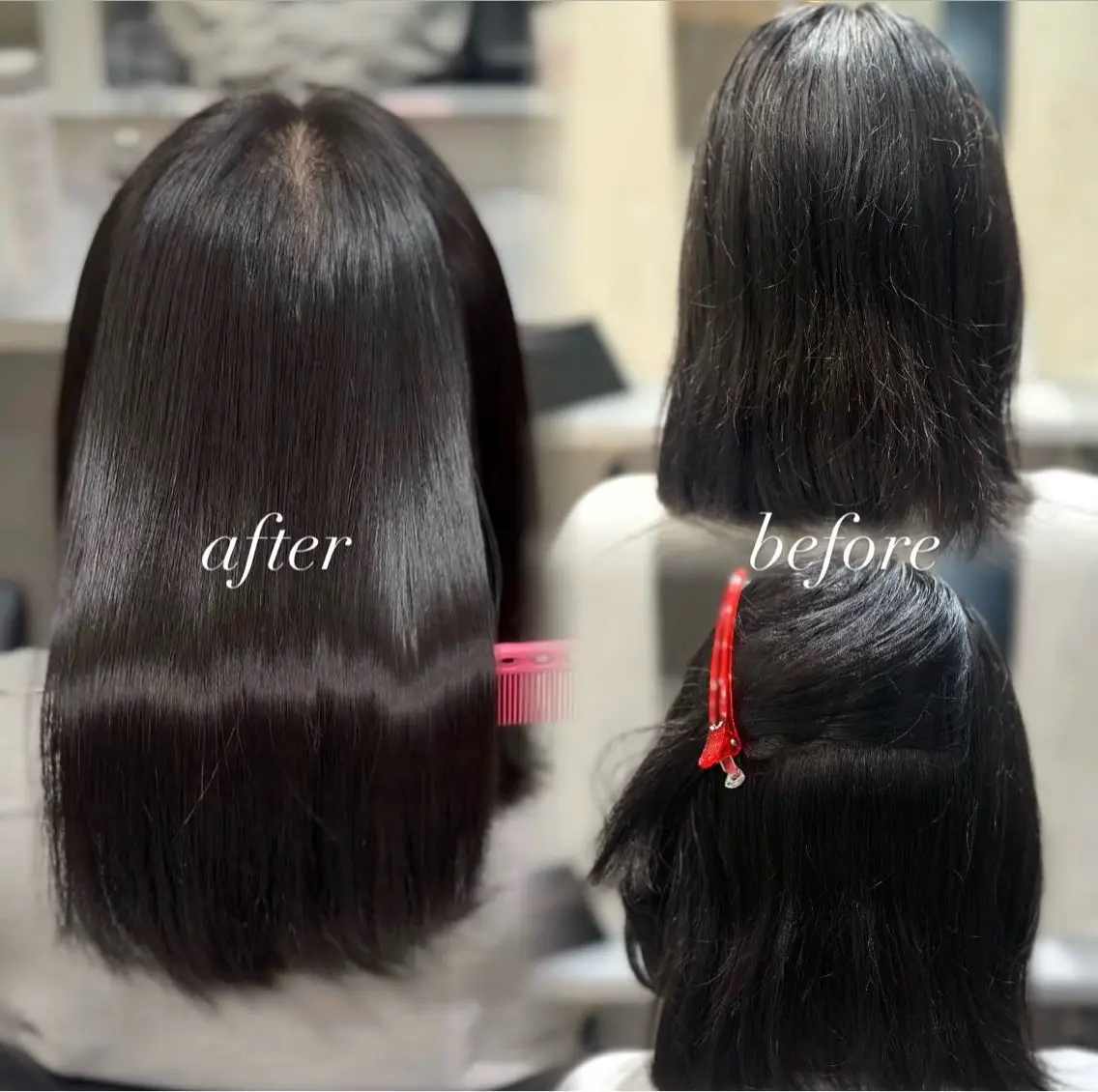 ミディアム カット 縮毛矯正 トリートメント エクステ× 前髪,顔周り そうまのヘアスタイル