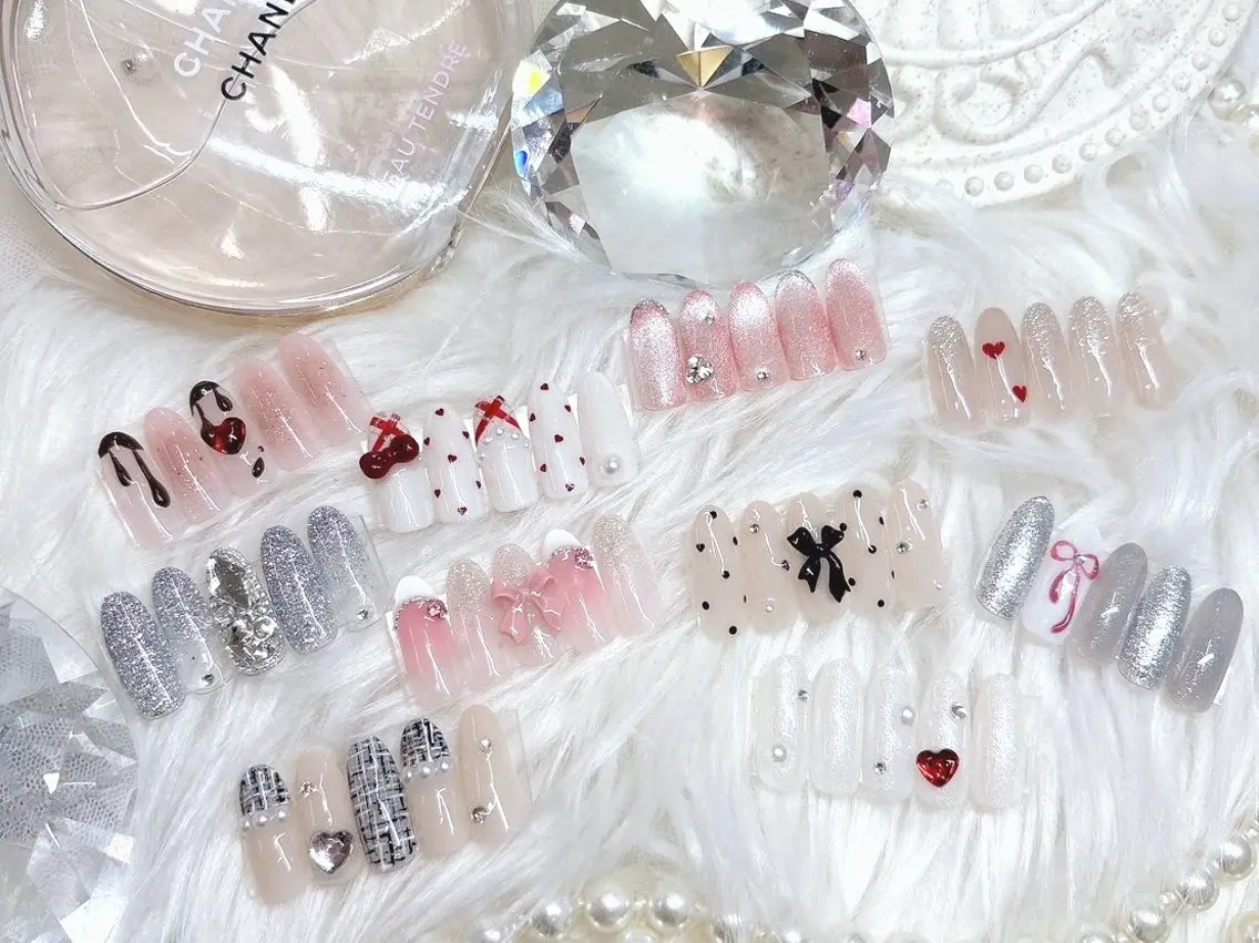ロング ハンドネイル Nailsalon Angeのネイルデザイン
