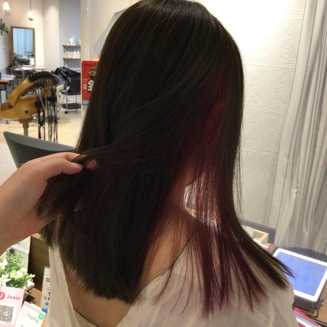 ロング ヘアカラー やまぐち まりんのヘアスタイル