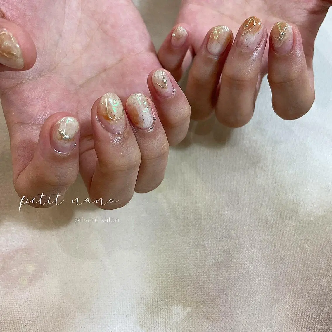 ネイル フットネイル ジェルネイル 韓国ネイル マグネットネイル ニュアンスネイル nail‪◯ petitnanoのネイルデザイン