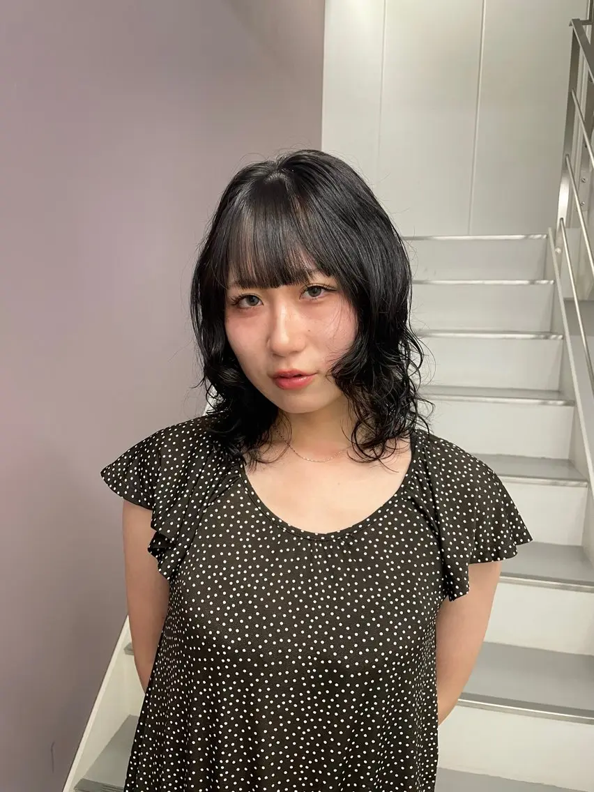 【2.3日限定】💇🏻♀️レディースカット+パーマ🌀(ニュアンスパーマ・コテ巻き風パーマ)の写真