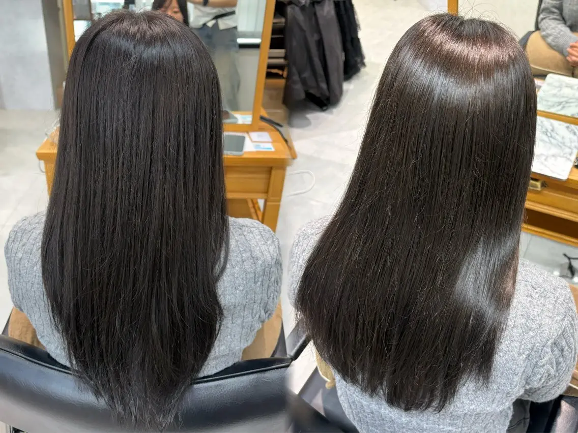 ミディアム トリートメント トリートメント カラーモデル募集 ✨🤍モモハ🤍✨のヘアスタイル