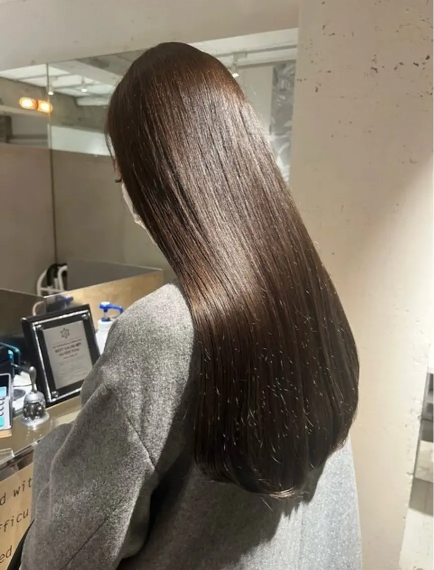 ロング カラー パーマ 似合わせスタイル 表参道🌿ちえのヘアスタイル