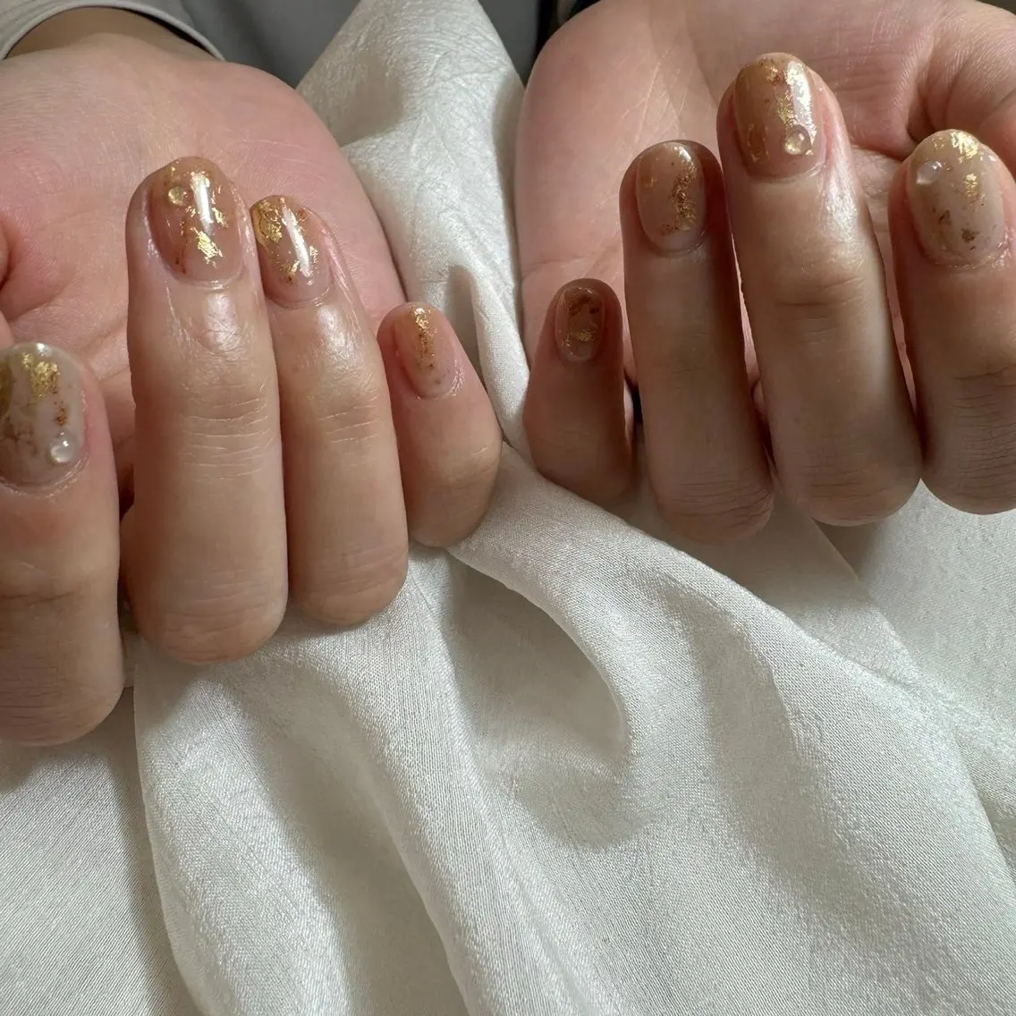 ネイル オフィスネイル ショートネイル nail◯ petitnanoのネイルデザイン