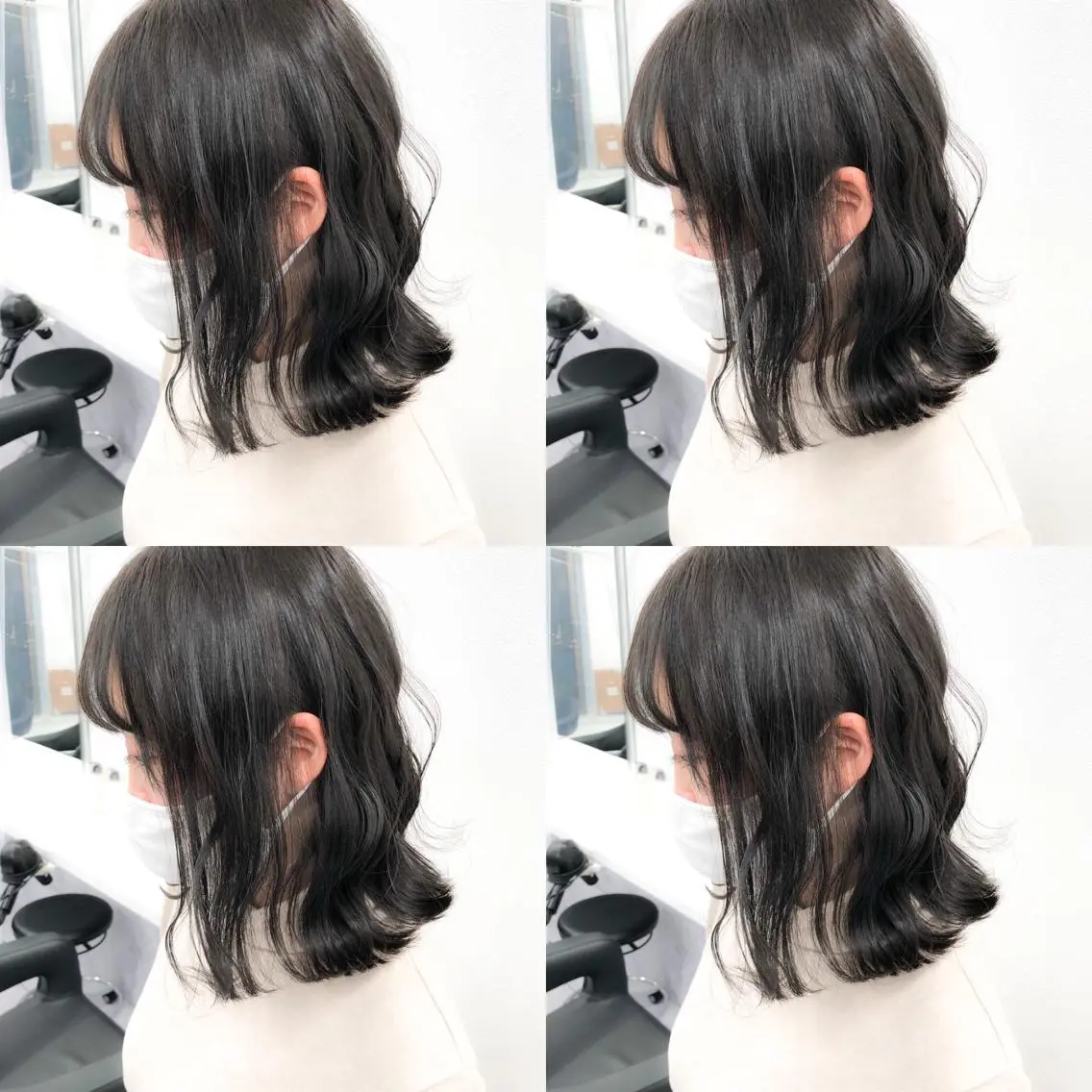 セミロング カラー ヘアカラー トリートメント ハイトーン×レイヤー カットTAKUMIのヘアスタイル