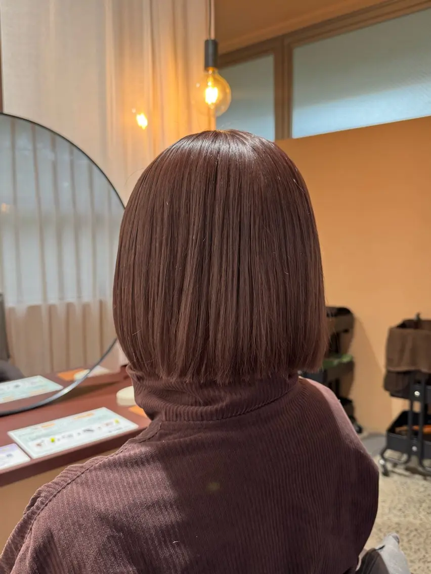 ミディアム ヘアカラー 【YOKE】　西田 乃那のヘアスタイル