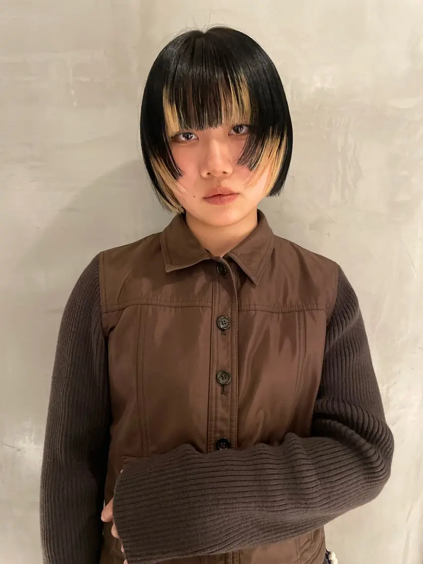 ショート カラー ブリーチ✧︎デザイン ゆうのヘアスタイル