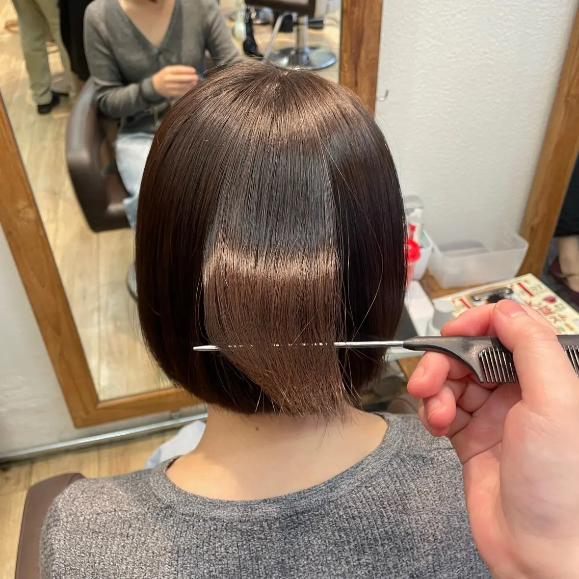 ショート パーマ カット 縮毛矯正 このみ/髪質改善 /ヘアアレンジ🫧のヘアスタイル