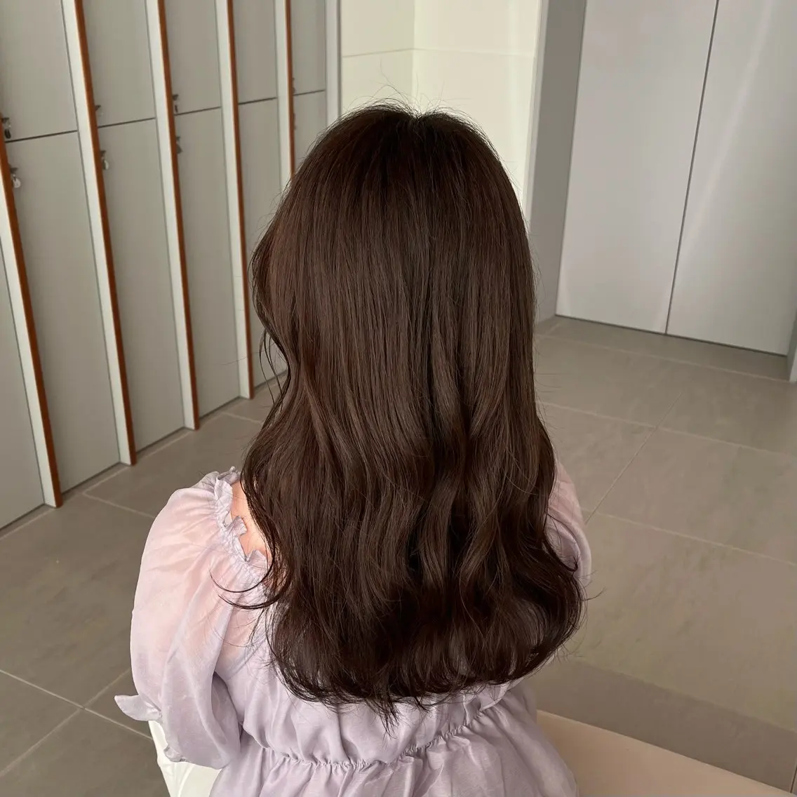 ロング カラー ベージュカラー ブリーチ ショコラグレージュ 透明感カラー ダブルカラー ヘアカラー トリートメント 髪質改善カラー/ボブ 🌻Mutsumiのヘアスタイル