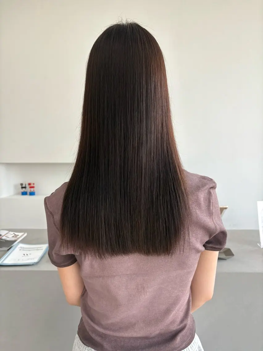 【髪質改善】カット+水素ストレート+髪質改善トリートメント ￥33900→￥27000の写真