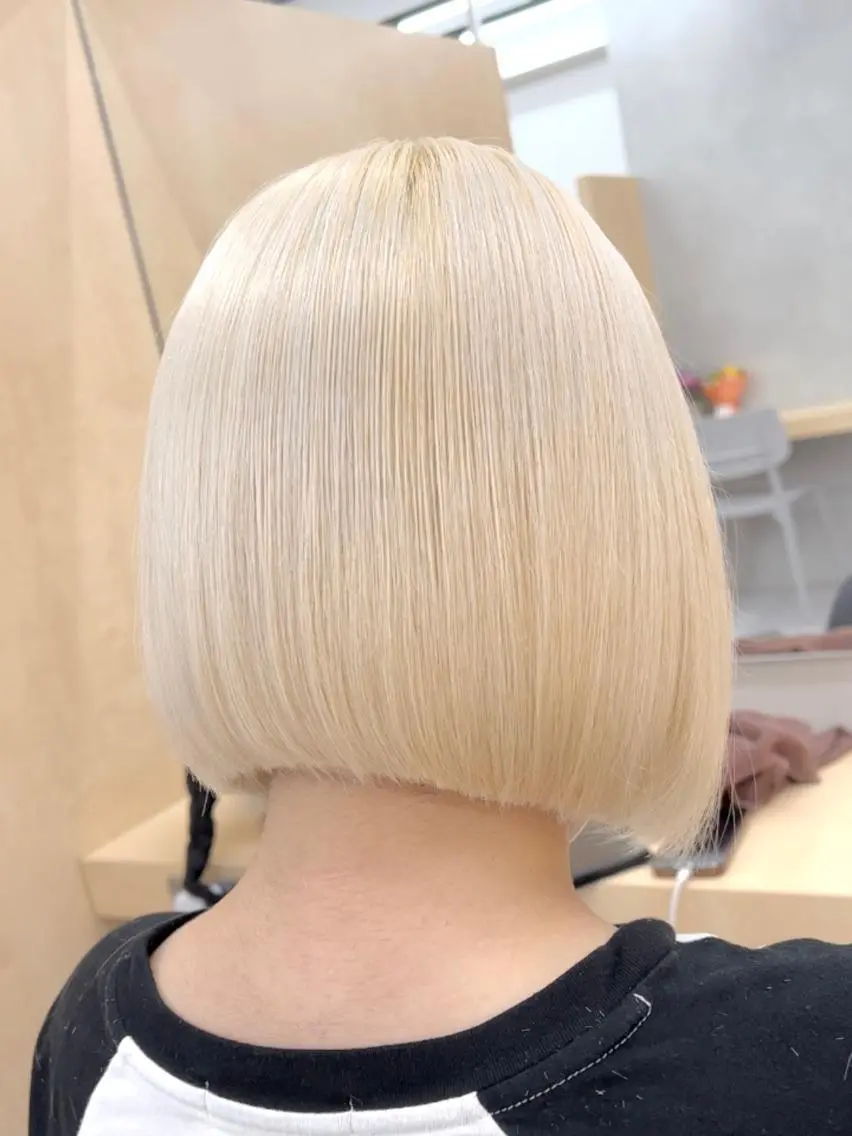 🧡コスパ最強お得セット🧡カット+ケアブリーチ&ホワイトブリーチmix✨+カラー+4step高補修トリートメント✨の写真