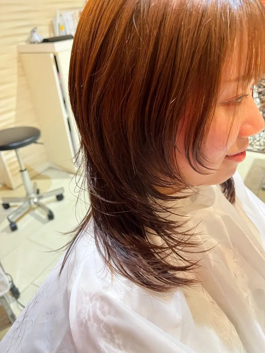 ミディアム 細井 魁人のヘアスタイル