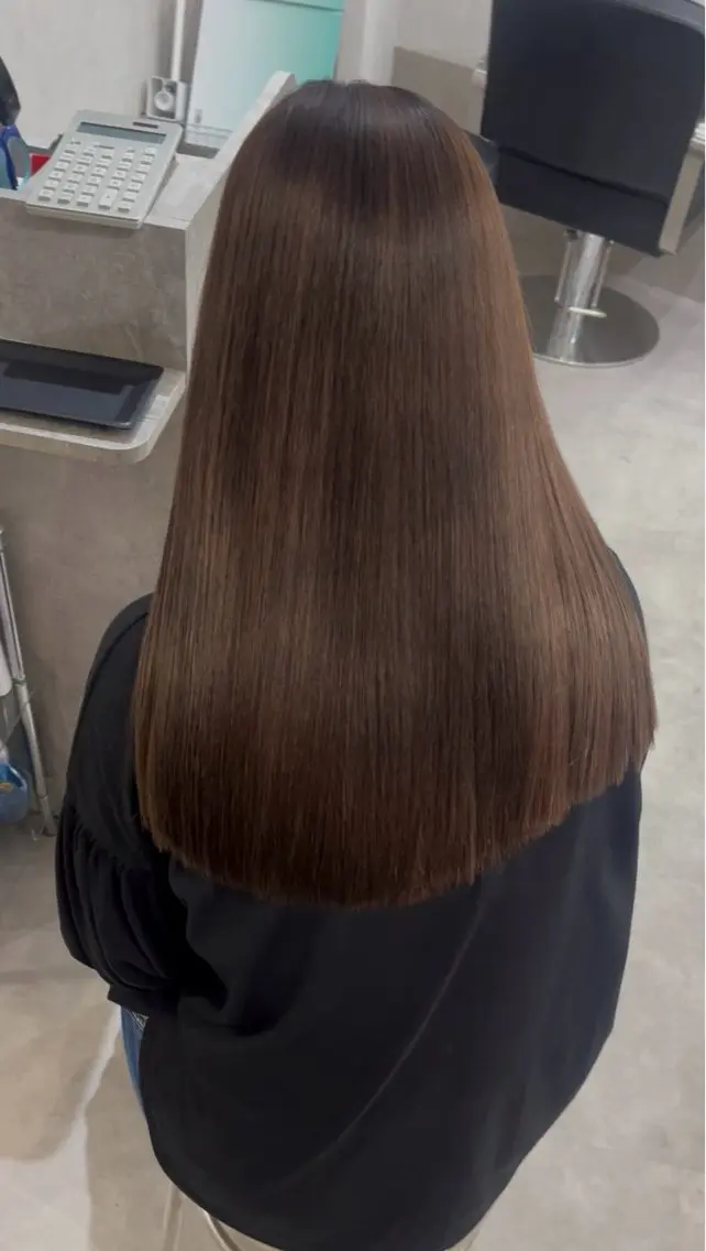ロング カラー カット ヘアカラー トリートメント 🩵新宿ダブルカラー 🩵エクステのヘアスタイル