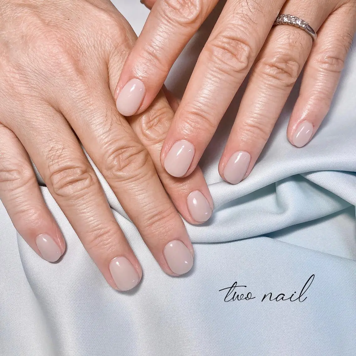 ネイル アートネイル フットネイル ハート ニュアンスネイル ホワイト ハンドネイル two nailのネイルデザイン