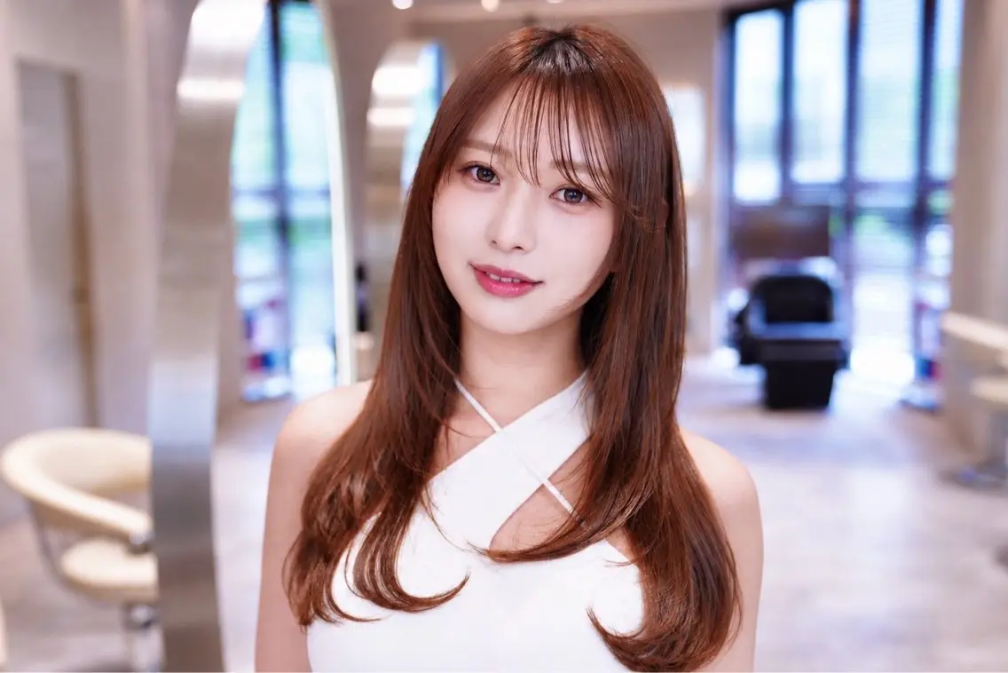 セミロング カラー 韓国風ヘア レイヤーカット カット ヘアカラー トリートメント レイヤーカット特化 /YUITO/渋谷のヘアスタイル