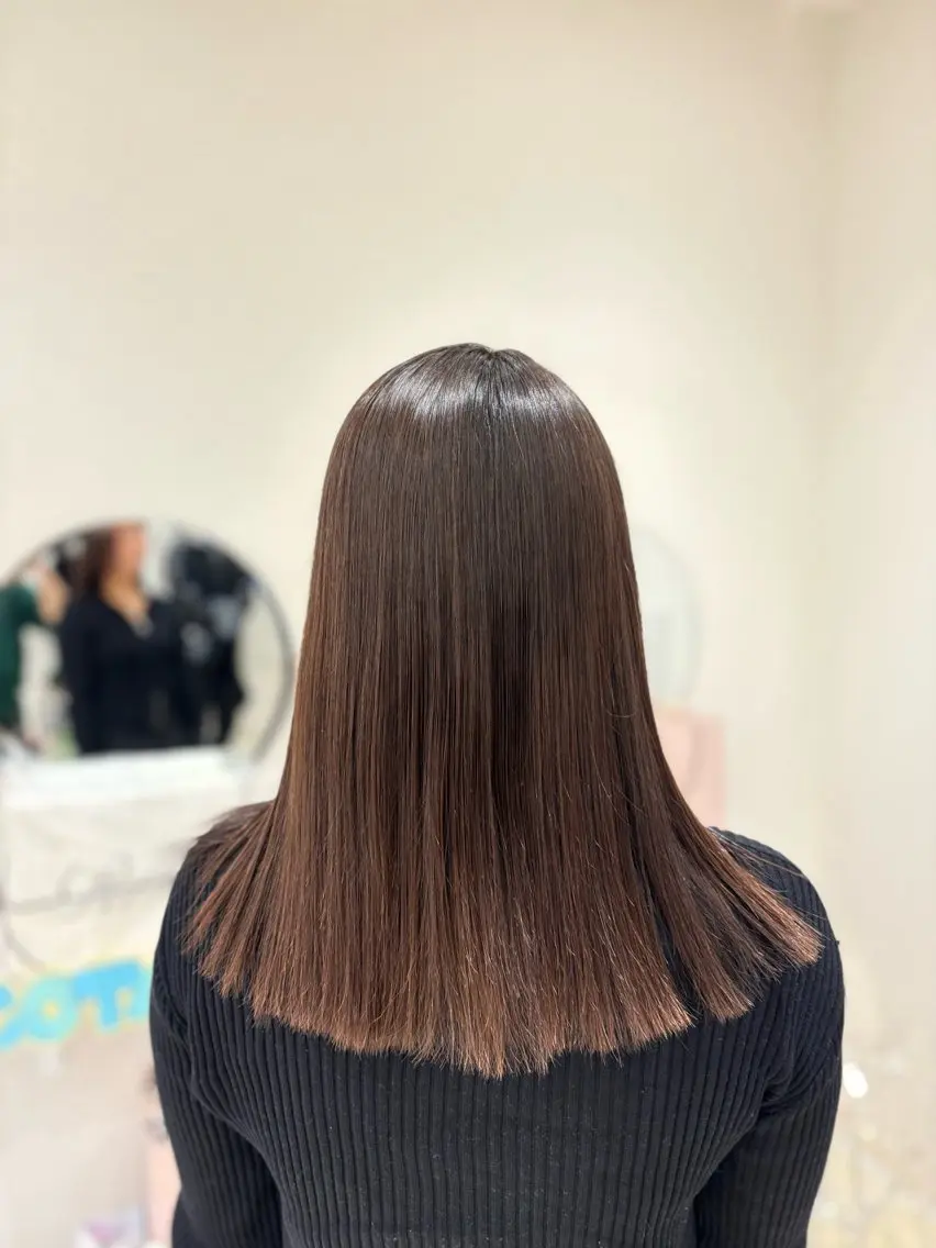 ロング カット 縮毛矯正 トリートメント イシカワ ユウタのヘアスタイル